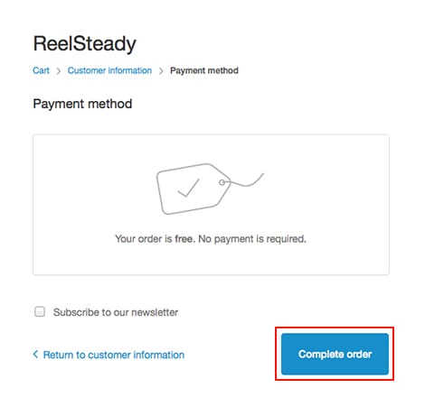 Super Mega社製品 ReelSteady デモ版の申請方法：Step 4