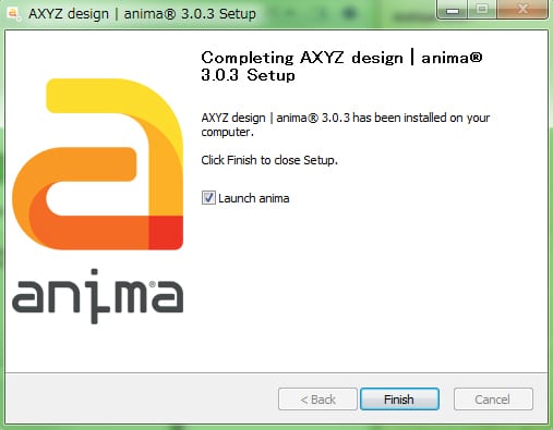 旧バージョン Anima インストール方法：Step 6