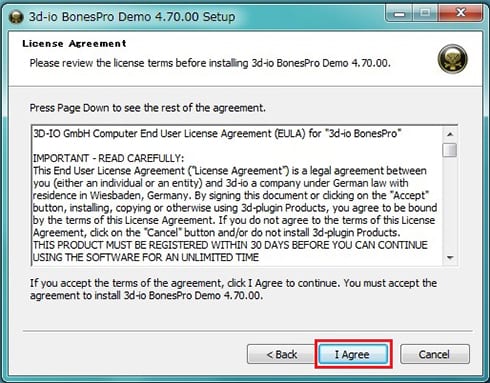 3d-io社製品 インストール方法：Step 2