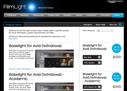 Baselight インストーラーダウンロード&デモ版専用ライセンス取得方法：Step 1