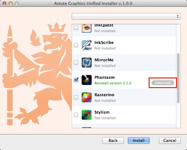 Astute Graphics社製品 アンインストール方法:Step 8