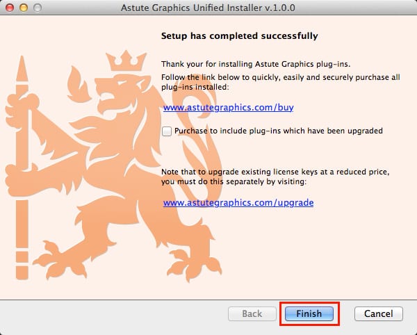 Astute Graphics社製品 インストール方法:Step 10