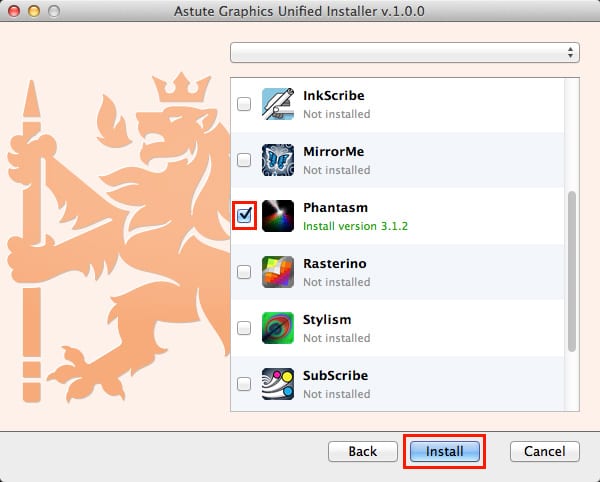 Astute Graphics社製品 インストール方法:Step 8