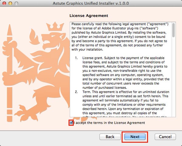 Astute Graphics社製品 インストール方法:Step 6