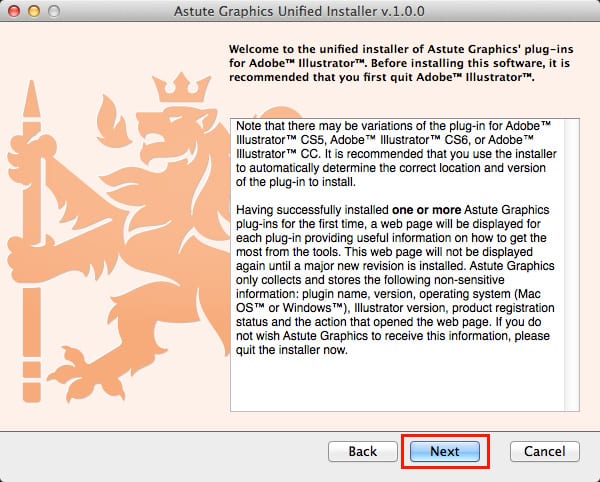 Astute Graphics社製品 インストール方法:Step 5