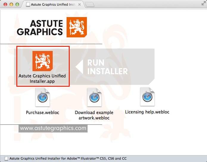 Astute Graphics社製品 インストール方法:Step 2