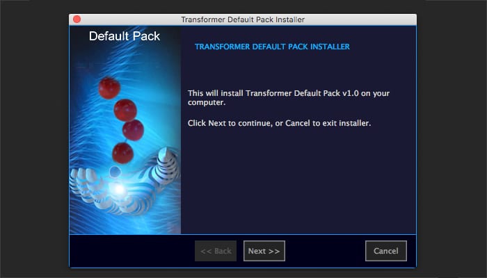 Transformer 2 プリセットインストール方法：Step 3