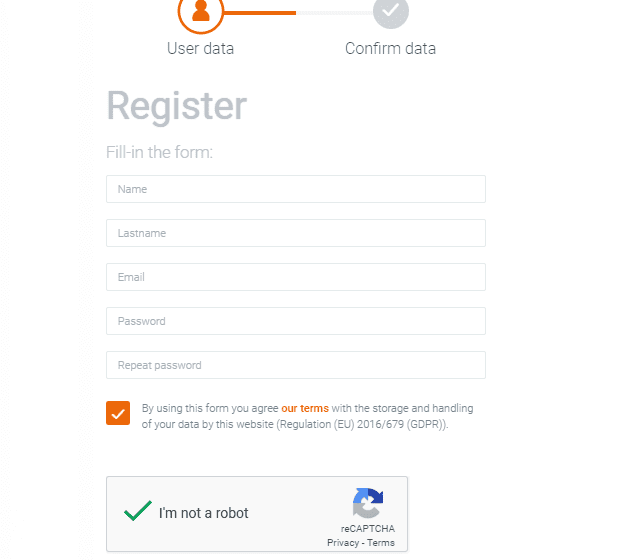 AXYZ社 アカウント作成方法：Step 2