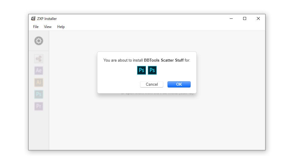 aescripts + aeplugins社製 Photoshop 製品インストール方法:Step 4