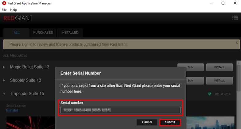 ライセンス認証方法:Step 7
