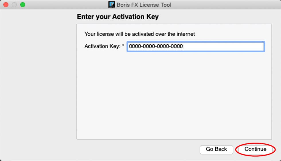 ライセンス認証方法：Step 3