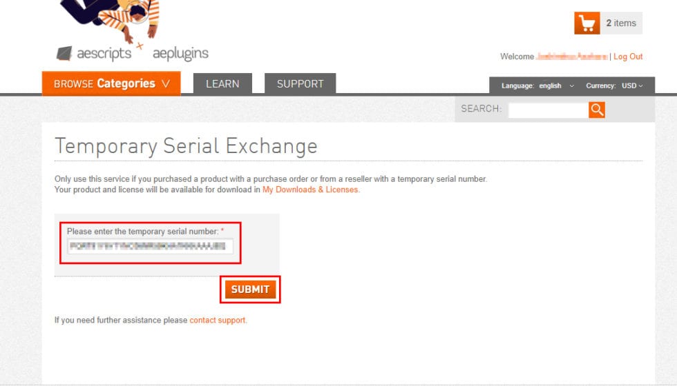 ライセンスの仮登録 & 本登録方法：Step 1