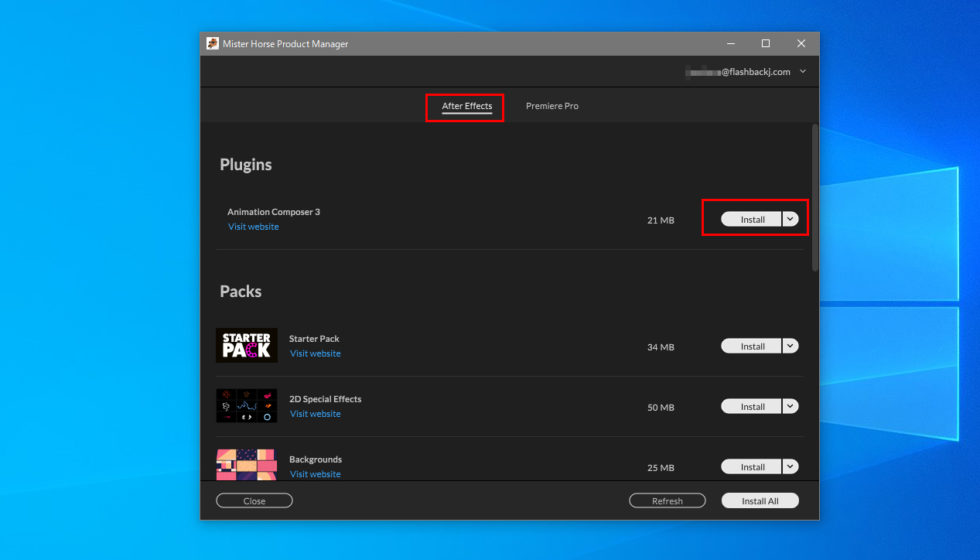 Animation Composer 3 Starter Pack インストール方法:Step 2