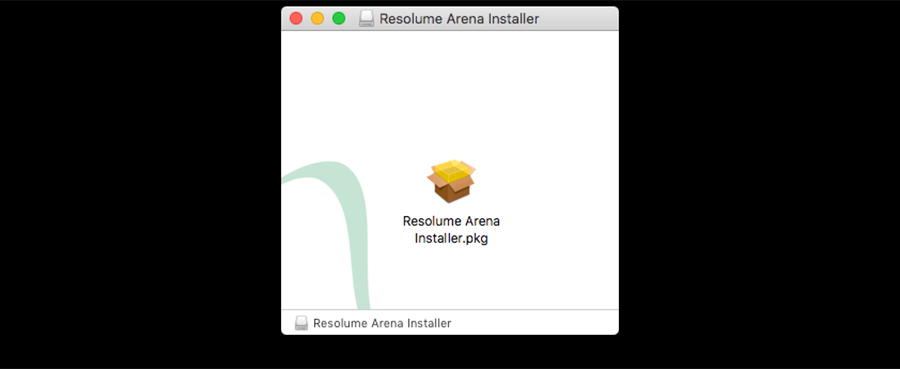 Resolume インストール方法:Step 1