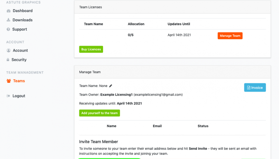 複数のライセンスをご注文いただいた場合 Step 1