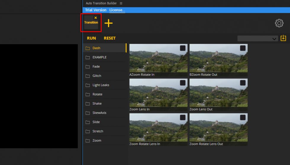 トランジションパックダウンロード方法：Step 4