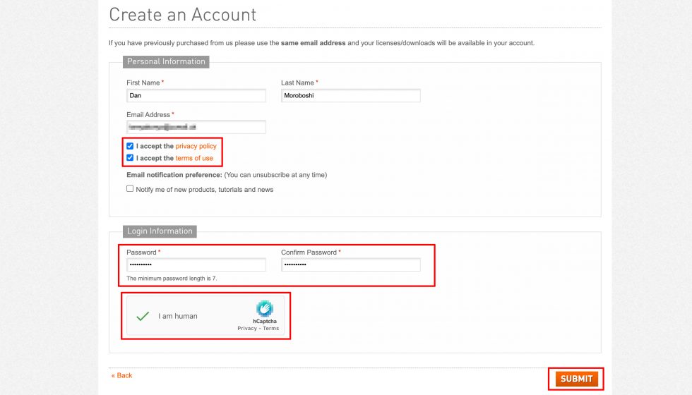 aescripts + aeplugins社 アカウント作成方法：Step 1