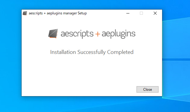 aescripts + aeplugins manager app インストール：Step 2