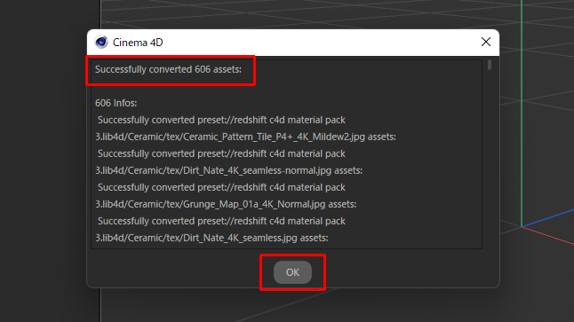 Pixel Lab 社製品 Cinem 4D R25 (.lib4d)製品インストール方法：Step 5
