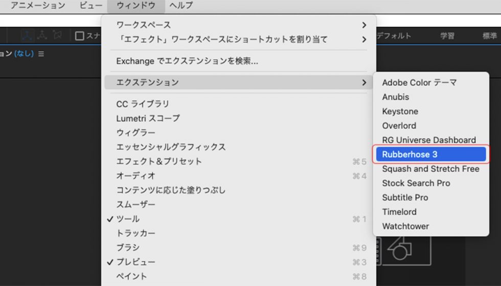 RubberHose 3 インストール方法：Step 3