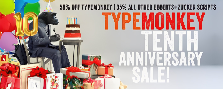 TypeMonkey 10周年記念セール