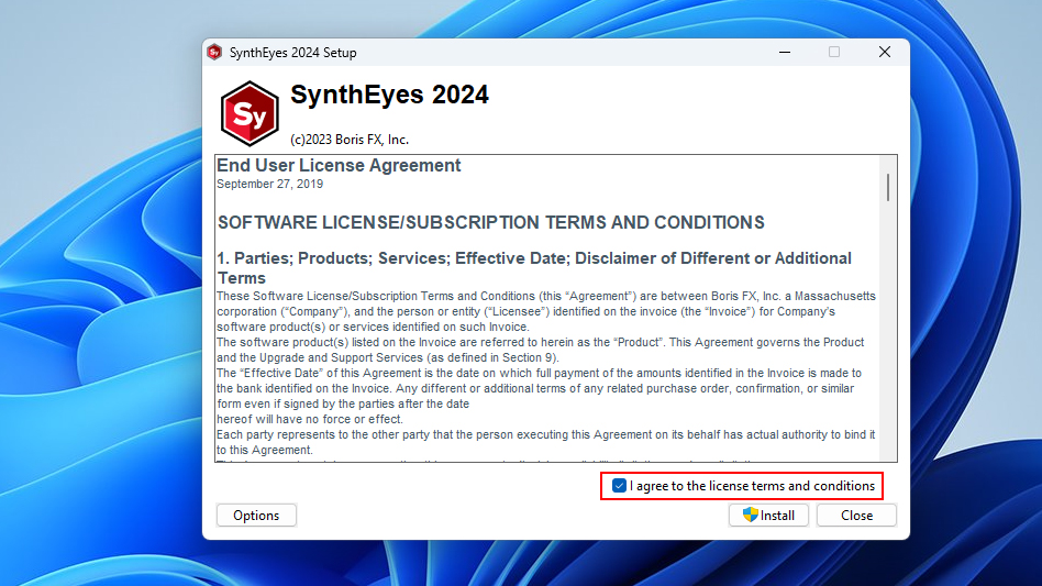 SynthEyes インストール方法：Step 1