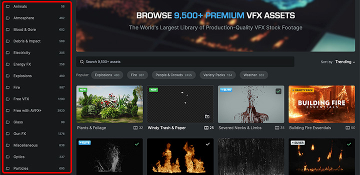 ActionVFX ダウンロード方法:Step 2