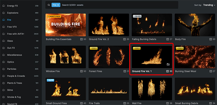 ActionVFX ダウンロード方法:Step 3