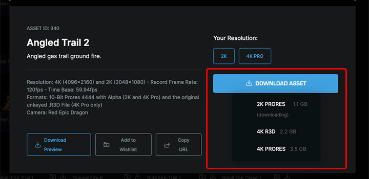 ActionVFX ダウンロード方法:Step 7