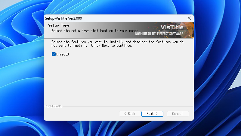 VisTitle Express for EDIUS インストール方法:Step 6