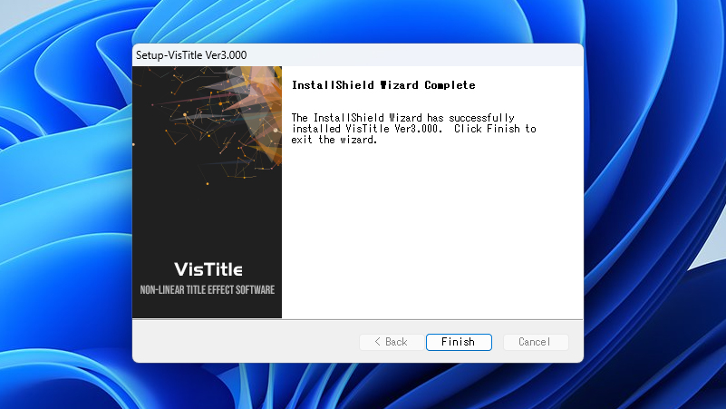 VisTitle Express for EDIUS インストール方法:Step 7