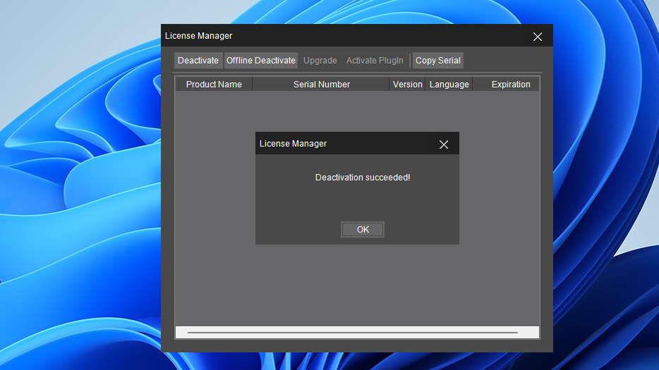 VisTitle 認証解除方法:Step 3