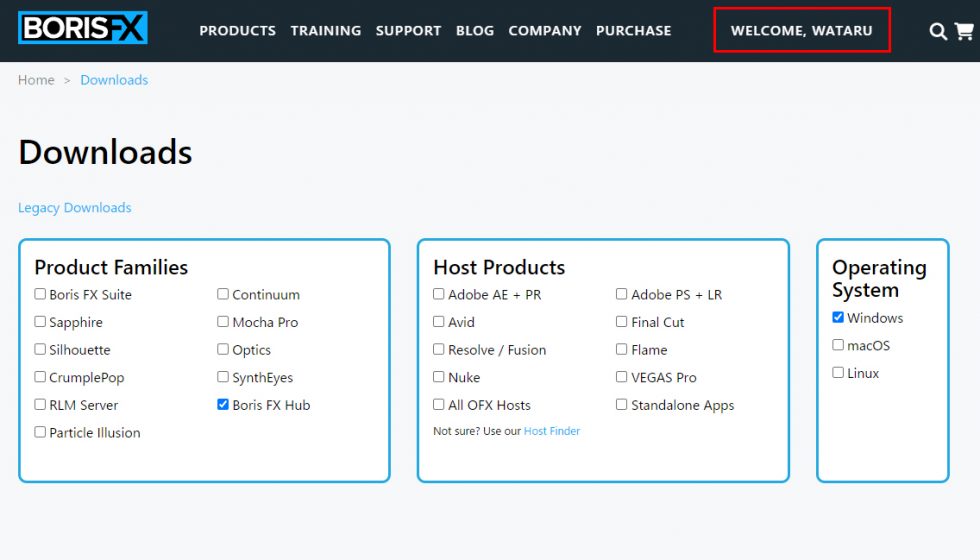 Boris FX アカウント作成方法：Step 4