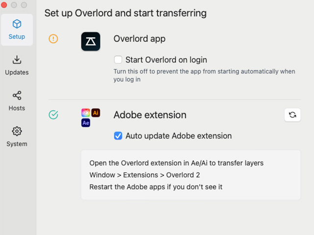Overlord (v2) ライセンス認証方法：Step 2
