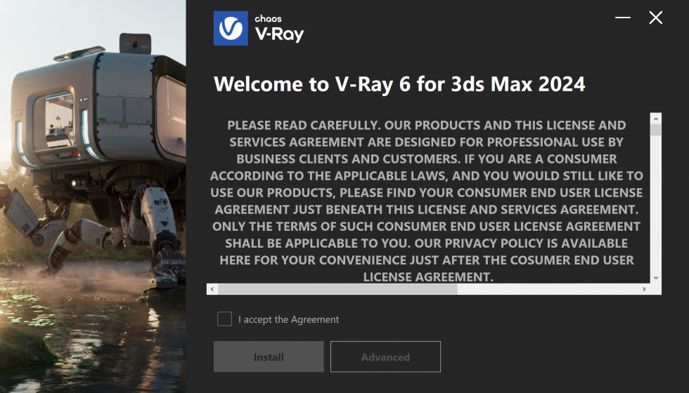 V-Ray for 3ds Max インストール方法：Step 1