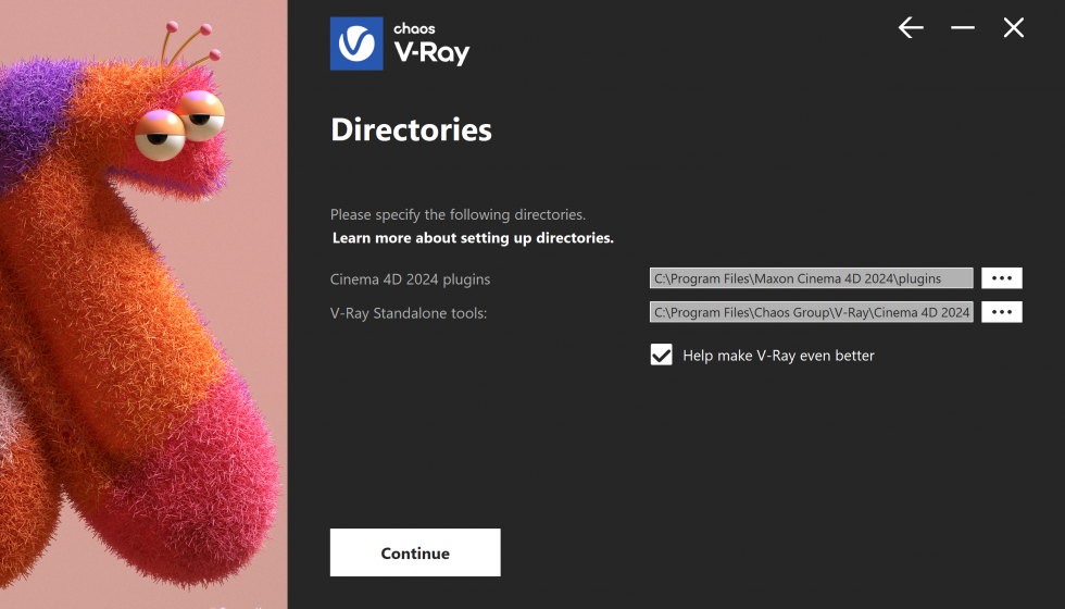 V-Ray for Cinema 4D インストール方法：Step 3