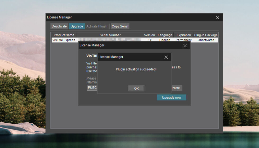 VisDOM VisTitle 3 アップグレード版 ライセンス認証方法:Step 3