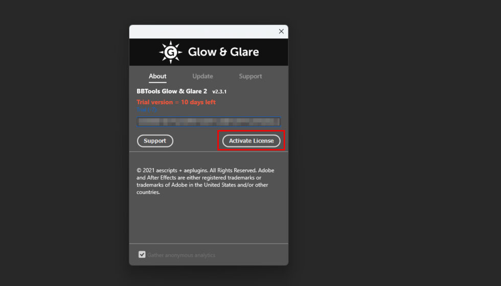 aescripts + aeplugins社製 Photoshop 製品ライセンス認証方法:Step 3