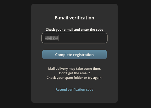 Dehancer Pro アカウント作成方法:Step 3