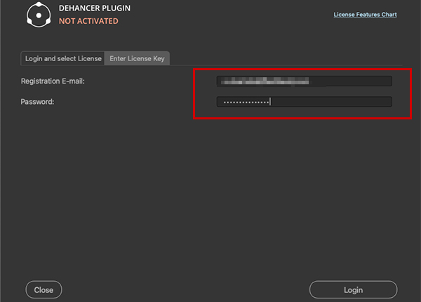 Dehancer社製品ライセンス認証方法 - Flashback Japan Inc