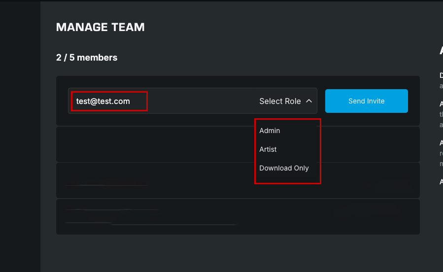 ActionVFX チーム管理方法:Step 2