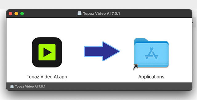 Topaz Video インストール方法 <Mac>：Step 2