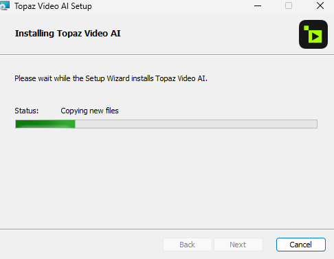 Topaz Video インストール方法 <Win>：Step 7