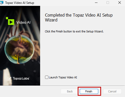 Topaz Video インストール方法 <Win>：Step 8