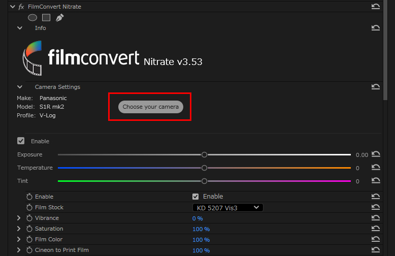 FilmConvert Camera Pack インストール方法：Step 6