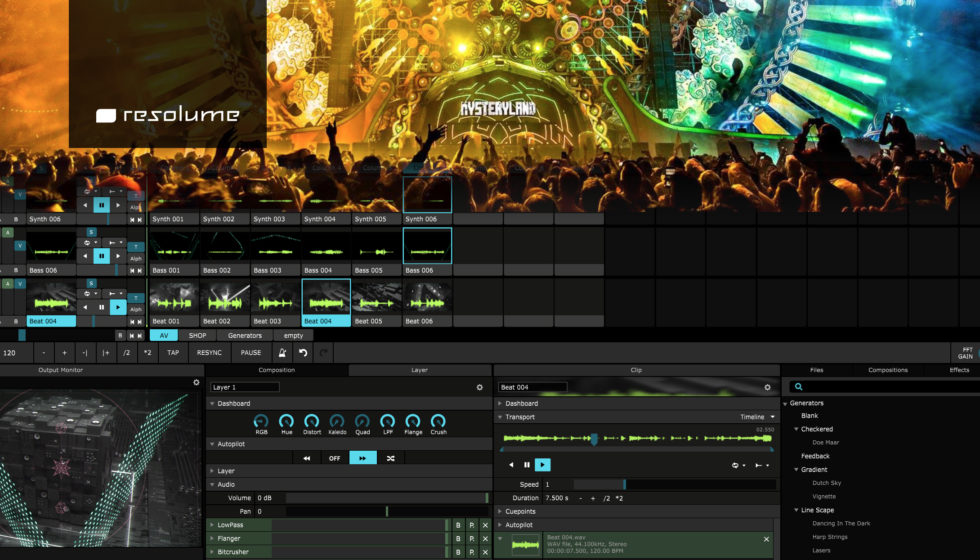 VJソフトウェア、Resolume 取り扱い開始