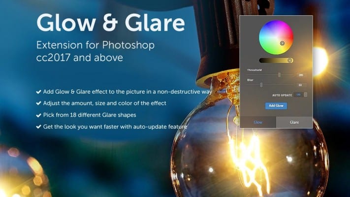 Glow & Glare Photoshop Extension 発売