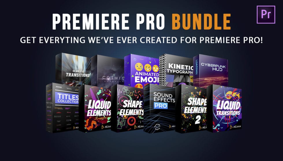 AEJuice Premiere Pro Bundle 発売