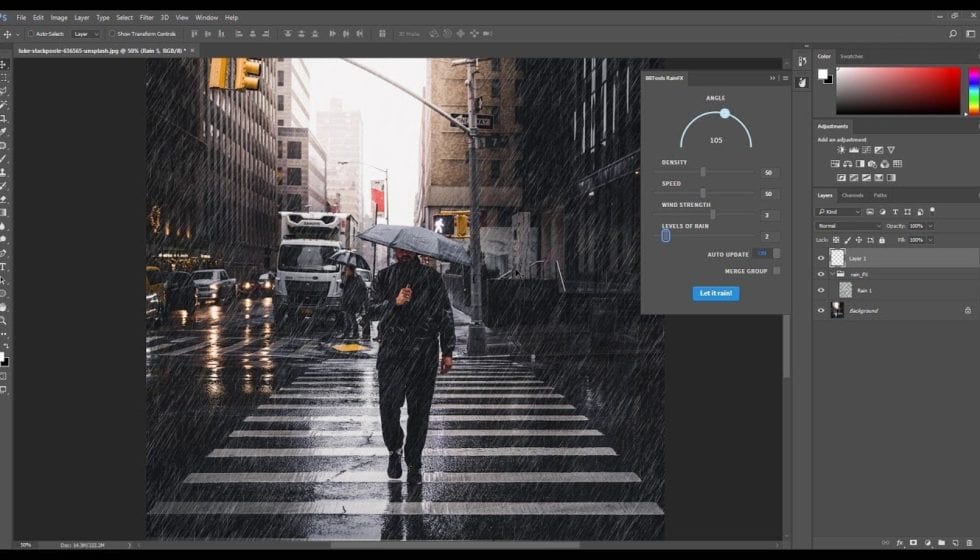 RainFX Photoshop Extension 発売