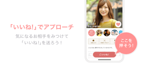 「いいね!」でアプローチ
